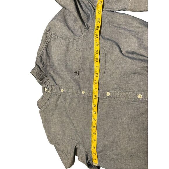 Penguin Men's Brown Long-Sleeve Mock Neck Button-Down Shirt Large - Picture 4 of 14